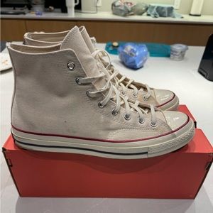 Converse Chuck Taylor 70 HI off white Parchment Garnet 162063C Size 12 Men’s
